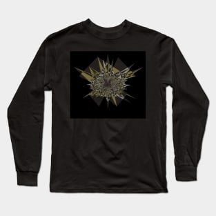 Abstract Glitch in Negative Space Long Sleeve T-Shirt